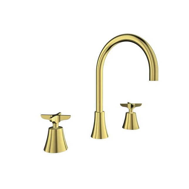 Adagio or brossé,mélangeur de lavabo pour console